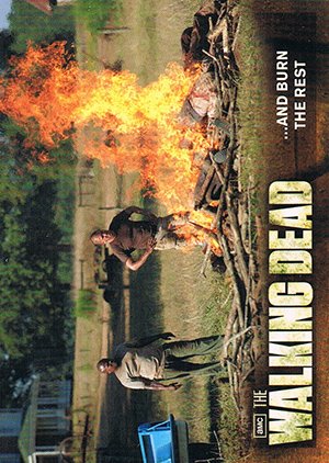 Cryptozoic The Walking Dead Season 2 Base Card 55 ...And Burn the Rest