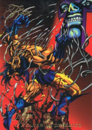 Fleer Marvel Annual Flair '94 Base Card 118 Wolverine Defeated