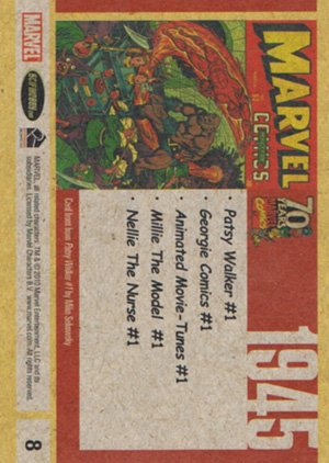 Rittenhouse Archives Marvel 70th Anniversary Base Card 8 1945