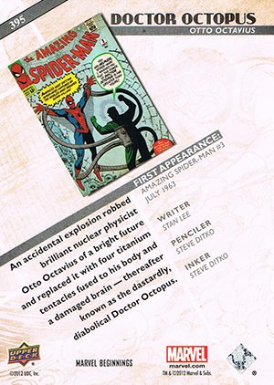 Upper Deck Marvel Beginnings Series III Base Card 395 Doctor Octopus