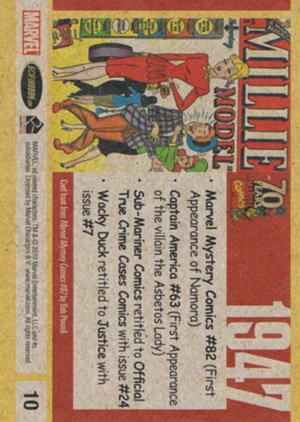 Rittenhouse Archives Marvel 70th Anniversary Base Card 10 1947