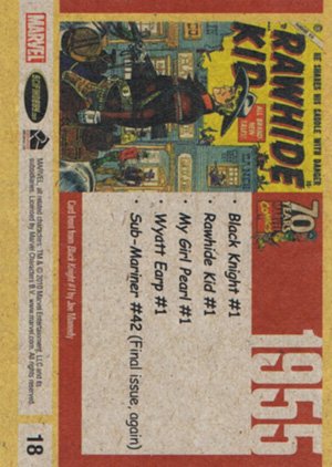 Rittenhouse Archives Marvel 70th Anniversary Base Card 18 1955