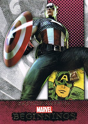 Upper Deck Marvel Beginnings Series III Base Card 378 Captain America