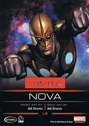 Rittenhouse Archives Legends of Marvel Nova L9 