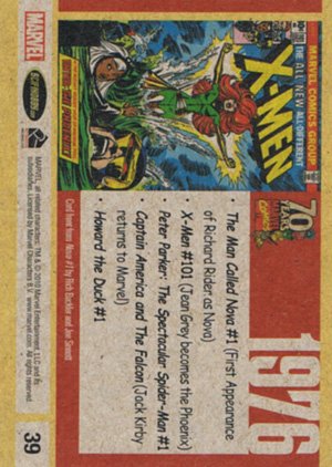 Rittenhouse Archives Marvel 70th Anniversary Base Card 39 1976