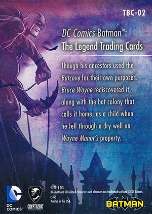 Cryptozoic Batman: The Legend The Batcave Card TBC-02 