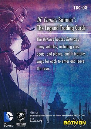 Cryptozoic Batman: The Legend The Batcave Card TBC-08 