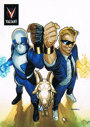 Rittenhouse Archives Valiant Preview Trading Card Set Base Card V9 Quantum and Wood!