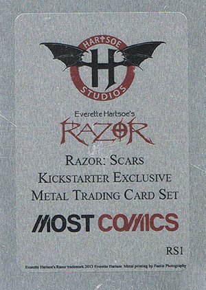 Hartsoe Studios Razor: Scars Metal Base Card RS1 