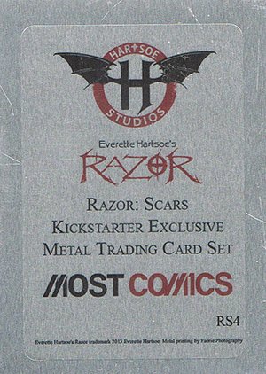 Hartsoe Studios Razor: Scars Metal Base Card RS4 