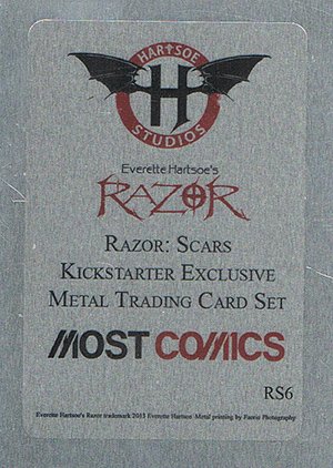 Hartsoe Studios Razor: Scars Metal Base Card RS6 