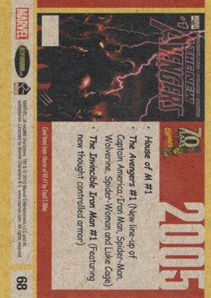 Rittenhouse Archives Marvel 70th Anniversary Base Card 68 2005