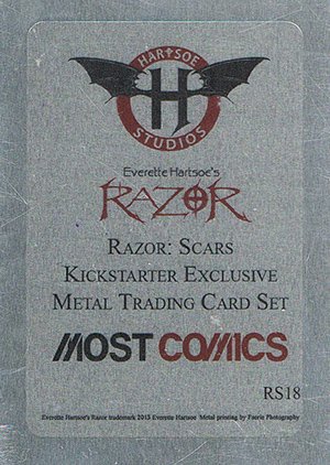 Hartsoe Studios Razor: Scars Metal Base Card RS18 
