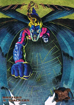 Fleer X-Men '95 Fleer Ultra Hunters & Stalkers Card - Gold 9 Archangel