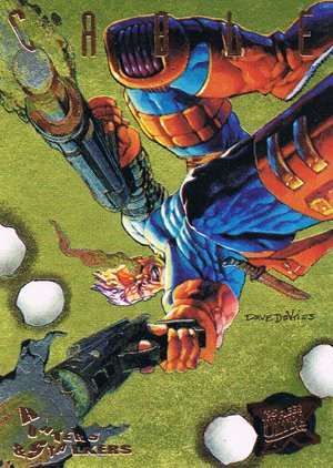 Fleer X-Men '95 Fleer Ultra Hunters & Stalkers Card - Gold 2 Cable
