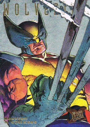 Fleer X-Men '95 Fleer Ultra Hunters & Stalkers Card - Silver 7 Wolverine