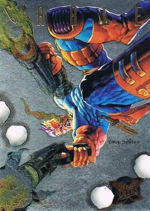 Fleer X-Men '95 Fleer Ultra Hunters & Stalkers Card - Silver 2 Cable