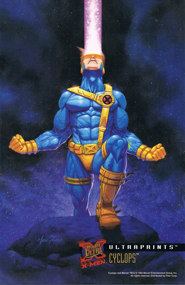 Fleer X-Men '95 Fleer Ultra Ultra Print Card  Cyclops