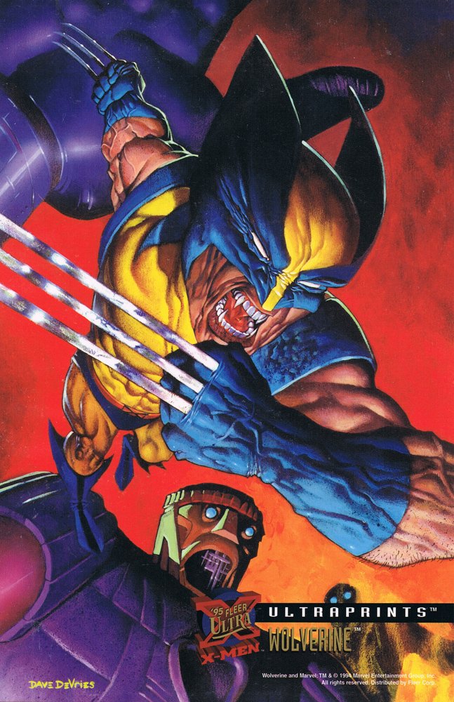 Fleer X-Men '95 Fleer Ultra Ultra Print Card  Wolverine