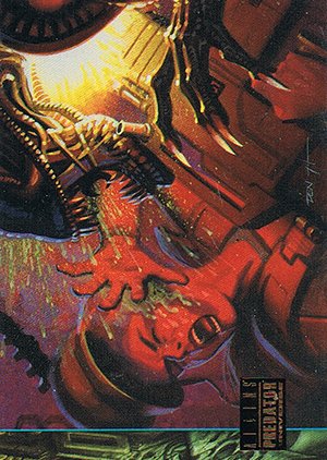 Topps Aliens/Predator Universe Operation: Aliens Card A3 With a practiced but tenuous calm, Lieutenant B
