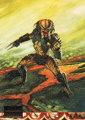 Topps Aliens/Predator Universe Base Card 17 Predator vinyl kit