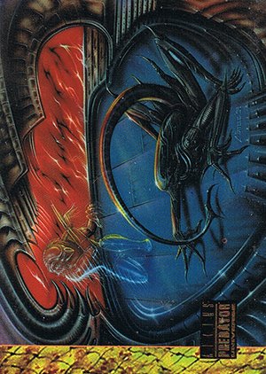 Topps Aliens/Predator Universe Base Card 48 This powerful image from painter/illustrator