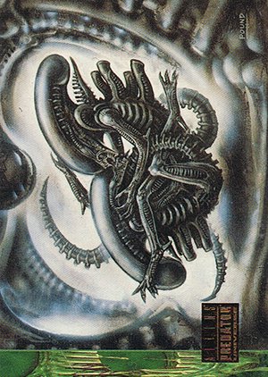 Topps Aliens/Predator Universe Base Card 49 Illustrator John Pound explores a hidden asp