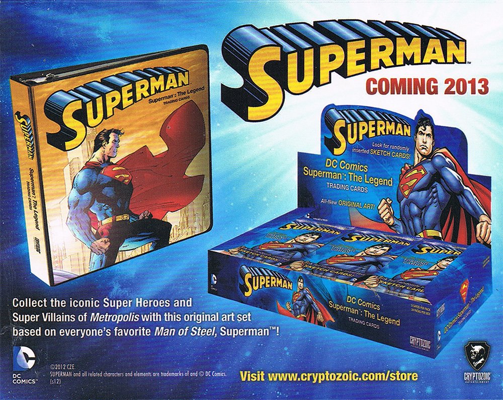 Cryptozoic Superman: The Legend   Dealer Sell Sheet