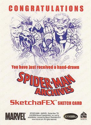 Rittenhouse Archives Spider-Man Archives SketchaFEX Card  Brian Shearer (150)