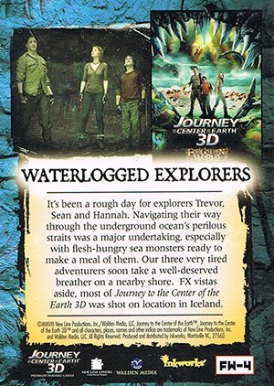 Inkworks Journey to the Center of the Earth 3D Forgotten World Puzzle Card FW-4 Waterlogged Explorers