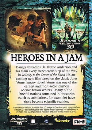 Inkworks Journey to the Center of the Earth 3D Forgotten World Puzzle Card FW-6 Heroes in a Jam