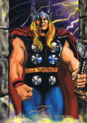 Fleer Marvel Annual Flair '94 Base Card 128 The Thor Corps.