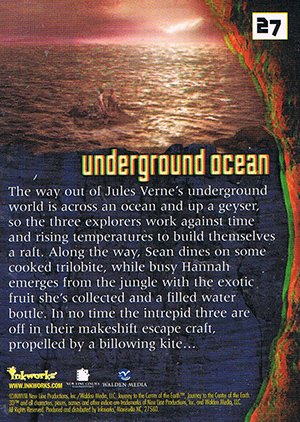 Inkworks Journey to the Center of the Earth 3D Base Card 27 Underground Ocean
