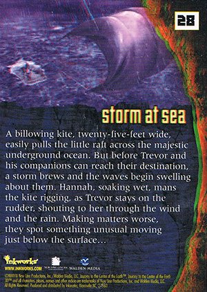 Inkworks Journey to the Center of the Earth 3D Base Card 28 Storm at Sea