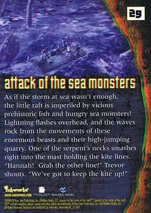 Inkworks Journey to the Center of the Earth 3D Base Card 29 Attack of the Sea Monsters