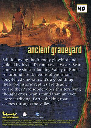 Inkworks Journey to the Center of the Earth 3D Base Card 40 Ancient Graveyard