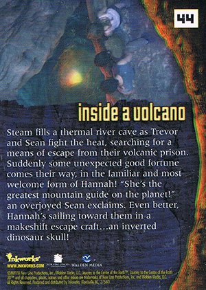 Inkworks Journey to the Center of the Earth 3D Base Card 44 Inside a Volcano