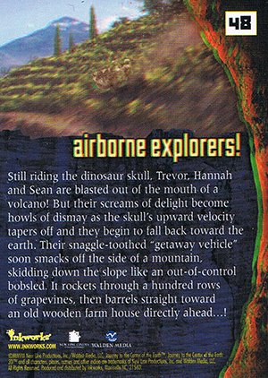 Inkworks Journey to the Center of the Earth 3D Base Card 48 Airborne Explorers!