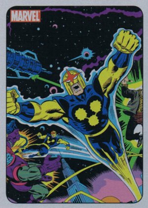 Rittenhouse Archives Marvel 70th Anniversary Base Parallel Metallic Card 39 1976