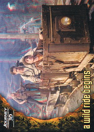Inkworks Journey to the Center of the Earth 3D Base Card 17 A Wild Ride Begins