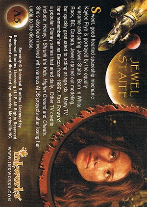 Inkworks Serenity Autograph Card A5 Jewel Staite as Kaylee