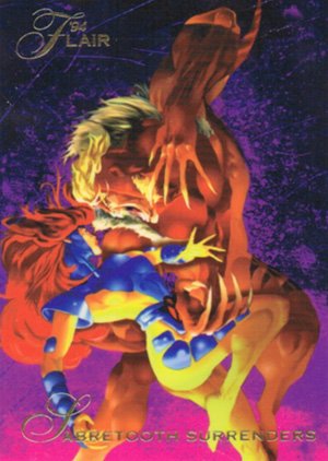 Fleer Marvel Annual Flair '94 Base Card 129 Sabretooth Surrenders