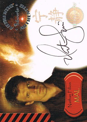 Inkworks Serenity Autograph Card A1 Nathan Fillion as Mal