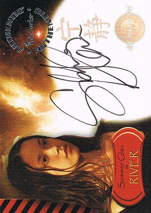Inkworks Serenity Autograph Card A7 Summer Glau as River