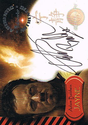 Inkworks Serenity Autograph Card A3 Adam Baldwin as Jayne