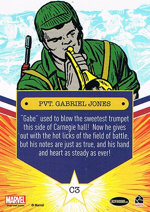 Rittenhouse Archives Sgt. Fury and His Howling Commandos Character Card C3 Pvt. Gabriel Jones