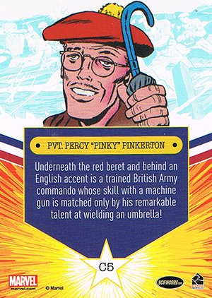 Rittenhouse Archives Sgt. Fury and His Howling Commandos Character Card C5 Pvt. Percy 