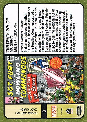 Rittenhouse Archives Sgt. Fury and His Howling Commandos Base Card 8 The Death Ray of Dr. Zemo