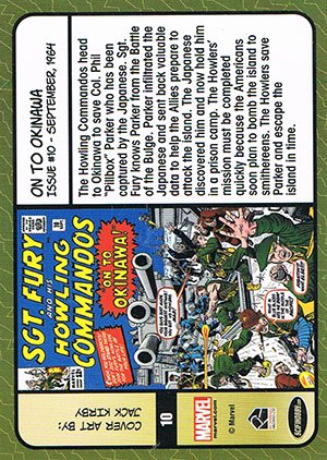 Rittenhouse Archives Sgt. Fury and His Howling Commandos Base Card 10 On to Okinawa