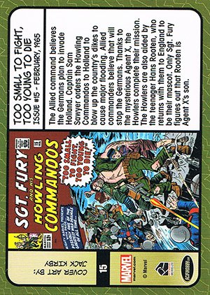 Rittenhouse Archives Sgt. Fury and His Howling Commandos Base Card 15 Too Small to Fight, Too Young to Die